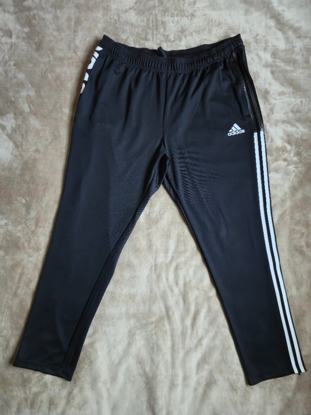 NWT adidas Tiro Track Pants Asymmetrical Tape Black White Men's 2XL GU9502